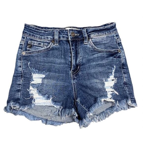 KanCan High Rise Denim Shorts Size Small - Picture 1 of 7
